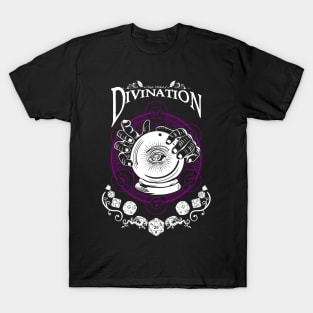 Divination - D&D Magic School Series: White Text T-Shirt